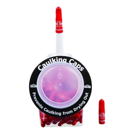 Tool Time Tool Time Manufacturing Red Industrial Vinyl Reusable Caulking Caps 1 pk CC001